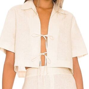 MATTHEW BRUCH FRONT TIE CAMP TOP